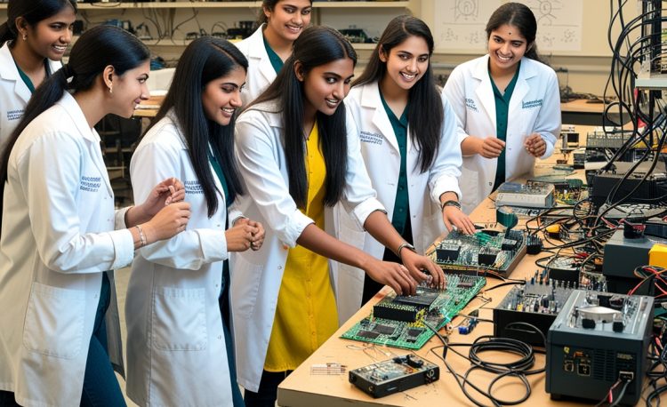 Electronics lab at rajeev college of professional education